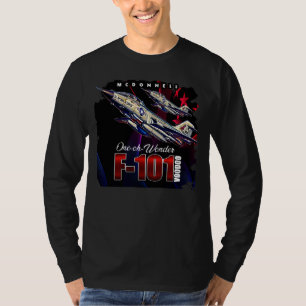 T-shirt F101 Voodoo USAF à longue portée Bomber Supersonic