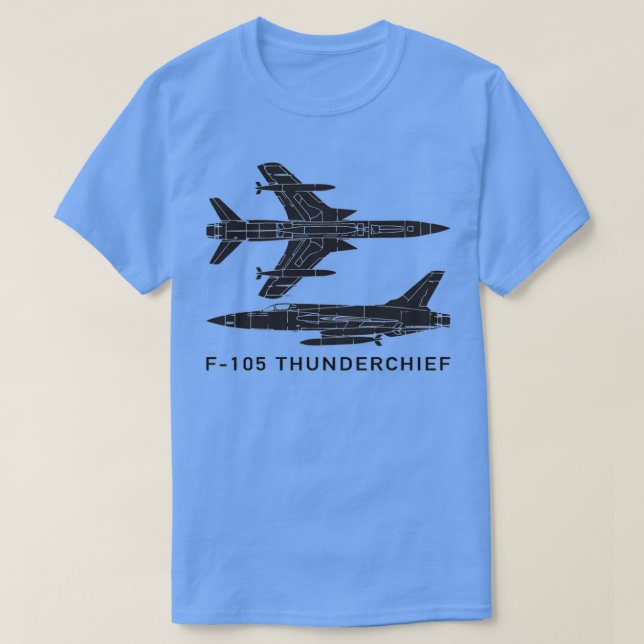 T-shirt F105 Thunderchief FighterBomber Plane  (Design devant)