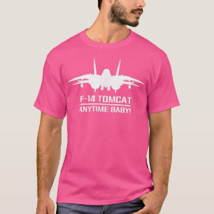 T-shirt F14 Tomcat Military Fighter Jet Avion à l'avant 
