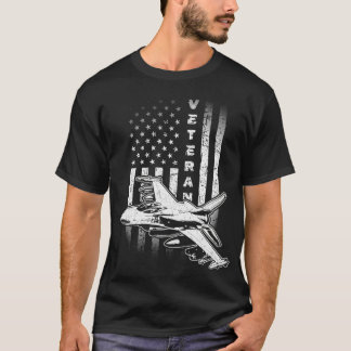 T-shirt F16 Avion de chasse Jet Avion Pilote Militaire US 