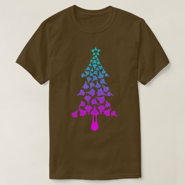 T-shirt F22 Jets de chasse de Noël F22 Raptor Christma (Design devant)