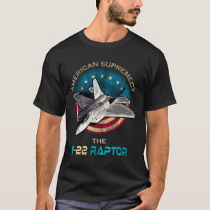 T-shirt F22 Raptor American Patriotic Fighter Jet 4ème De 