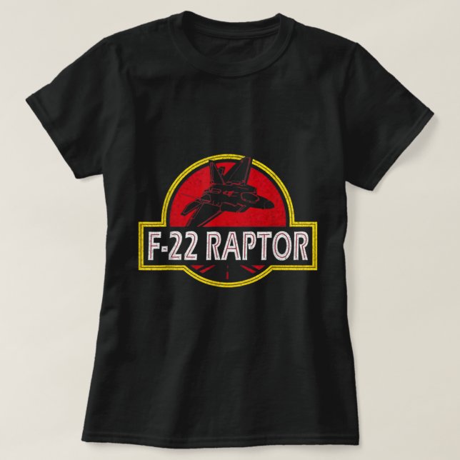 T-shirt F22 Raptor Fighter Jet Avion 4 juillet (Design devant)