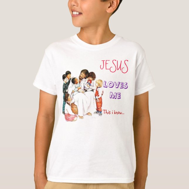 T-shirt F4BS Jésus m'aime pièce en t (Devant)