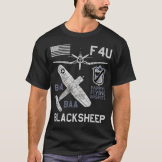 T-shirt F4U Blackbrebis 2ÈME GUERRE MONDIALE Fight