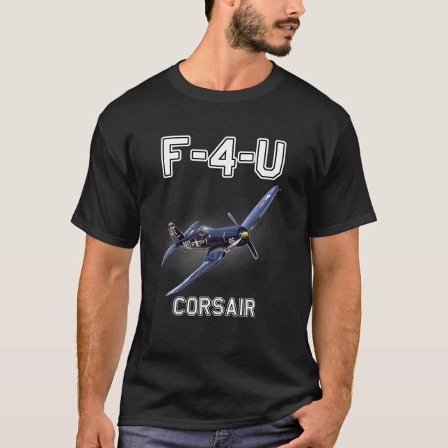 T-shirt F4U Corsair Warbird Aéronefs militaires 2ÈME GUERR (Devant)