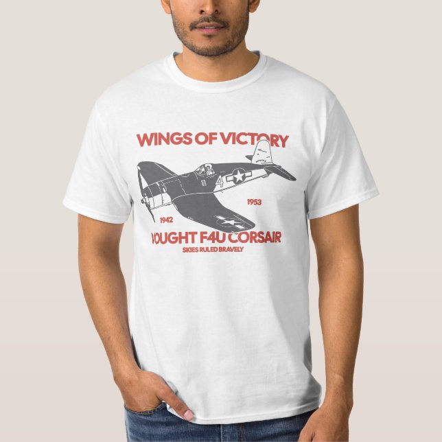 T-shirt F4U Corsair | World War 2 Plane (Devant)