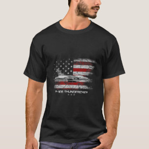 T-shirt F-105 Thunderchief Fighter Jet Pilote Vétérinaire 
