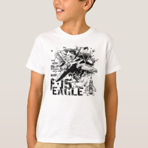 T-shirt F-15 Eagle Kids' Basic Hanes Tagless ConfortSoftR