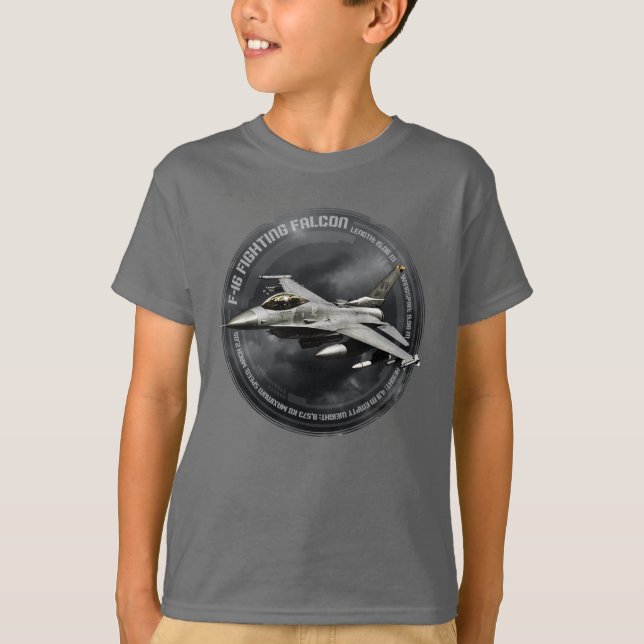 T-shirt F-16 Faucon de combat (Devant)