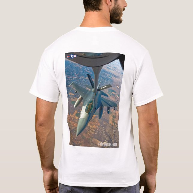T-SHIRT F-16C FALCON DE COMBAT (Dos)