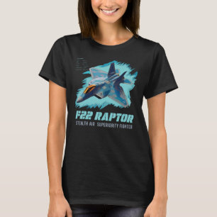 T-shirt F-22 Avion de combat de chasseur de raptor Avion m