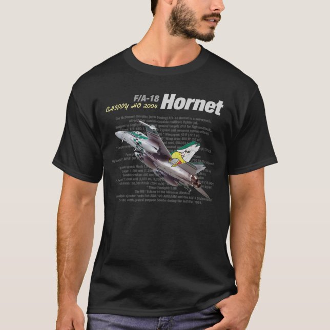 T-shirt F/A-18C HORNET "Chippy Ho! 2004"T-shirt (Devant)
