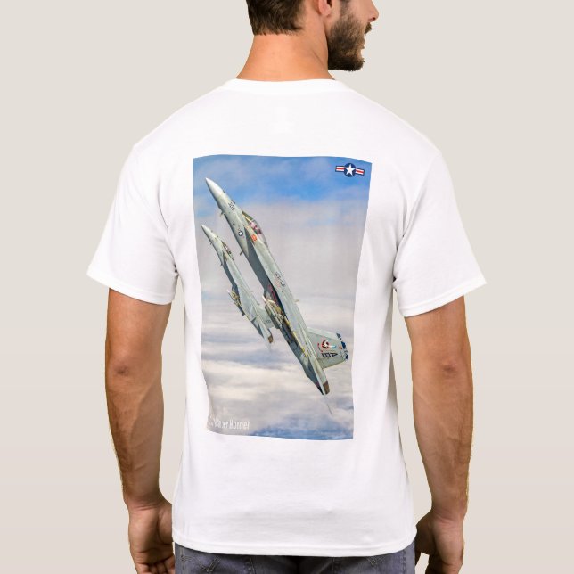 T-SHIRT F/A-18E SUPER HORNET (Dos)