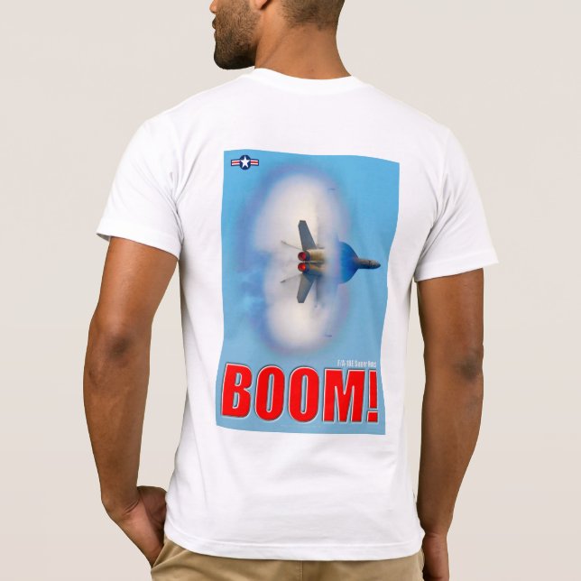 T-SHIRT F/A-18E SUPER HORNET - BOOM ! (Dos)