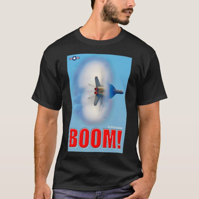 T-SHIRT F/A-18E SUPER HORNET - BOOM ! (Devant)