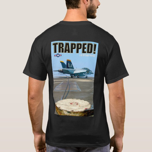 T-SHIRT F/A-18F SUPER HORNET - TRAPÉ! (Dos)