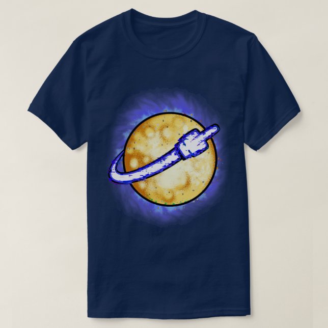 T-shirt f à la lune (Design devant)