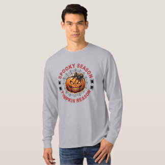 T-Shirt F à manches longues Spooky Season Pumpkin