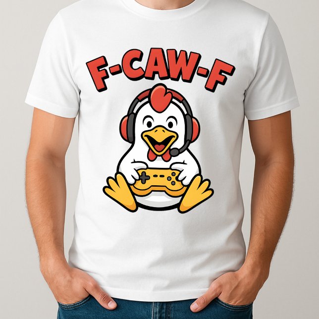T-shirt F-Caw-F Chicken Gamer Drôle Graphique Mème Japonai (Créateur téléchargé)