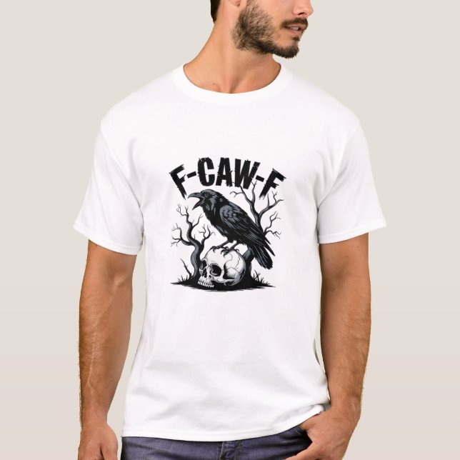 T-shirt F Caw F Conception minimale essentielle propre (Devant)