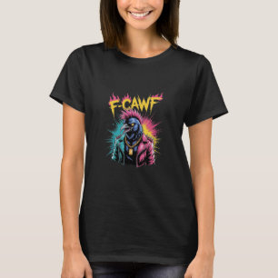 T-shirt F-caw-f Corbeau Drôle Punk Corbeau Graffiti Humour