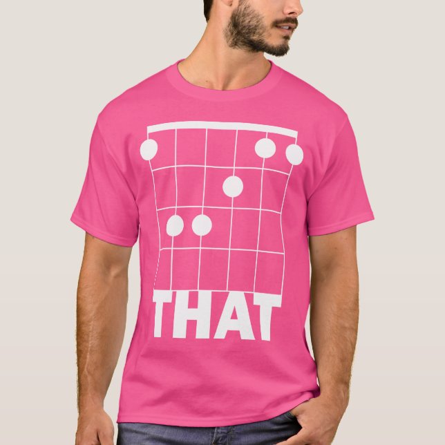 T-shirt F Cet Accord de Guitare Drôle (Devant)