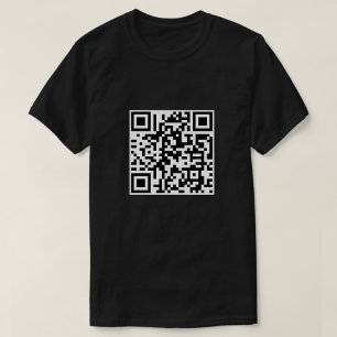 T-shirt F*ck You QR Code Chemise Drôle Shirt Sarcasti