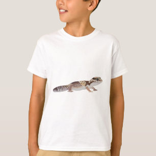 T-shirt F est pour Gecko à la queue gras