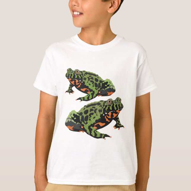 T-shirt F est pour le crapaud Bellied Fire (Devant)