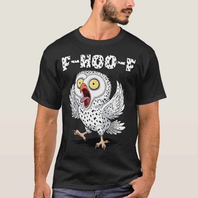 T-shirt F-hoo-f Owl Meme – Funny Screaming Owl Bird Meme G (Devant)