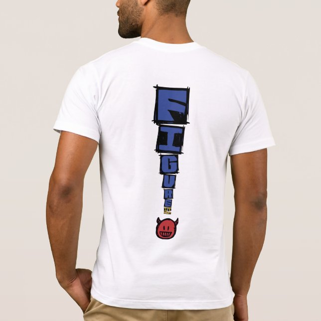 T-shirt F.I.O. “Devil Emoji” Light II  (Dos)