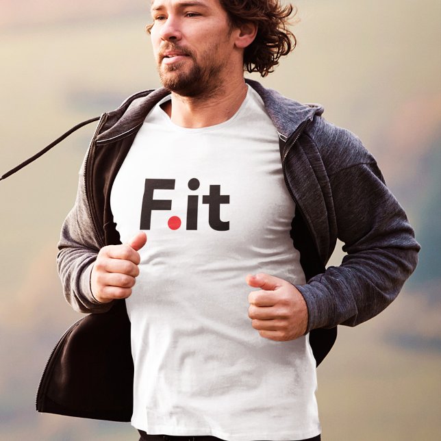 T-shirt F It Anti Fitness Slogan (Créateur téléchargé)