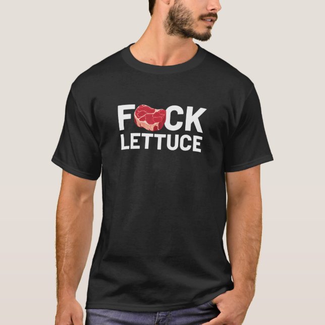 T-shirt F Laitue - Manger de viande (Devant)