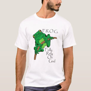 T-shirt F.R.O.G. Comptez entièrement sur Dieu #1