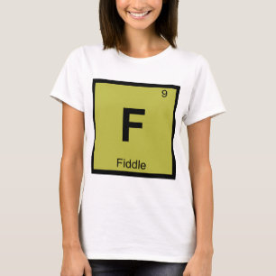 T-shirt F - Table périodique de la chimie de la musique de