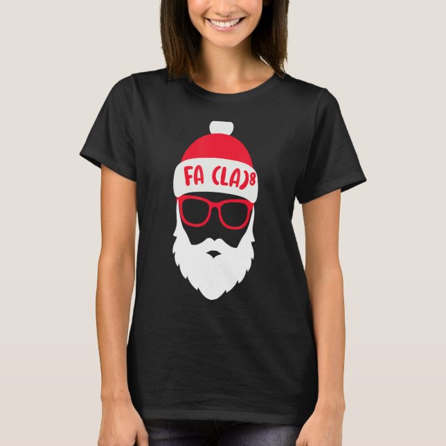 T-shirt FA LA 8 Christmas Père Noël Fa La Math (Devant)