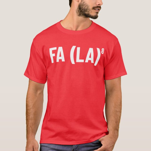 T-shirt Fa (La) 8 Drôle Enseignant Math de Noël Fa La 8 (Devant)