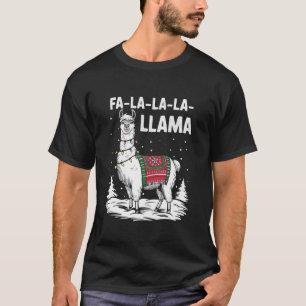 T-shirt Fa La La Llama illuminations de Noël et Bla Festiv