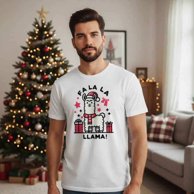 T-shirt Fa La La Llama Noël (Créateur téléchargé)