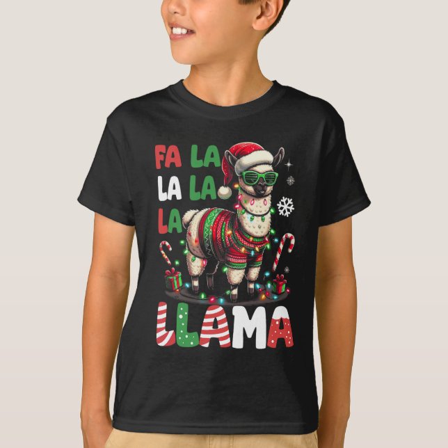 T-shirt Fa La Llama Funny Llama Amoureux des animaux de No (Devant)