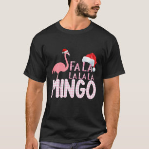 T-shirt Fa La Mingo Flamingo For Christmas