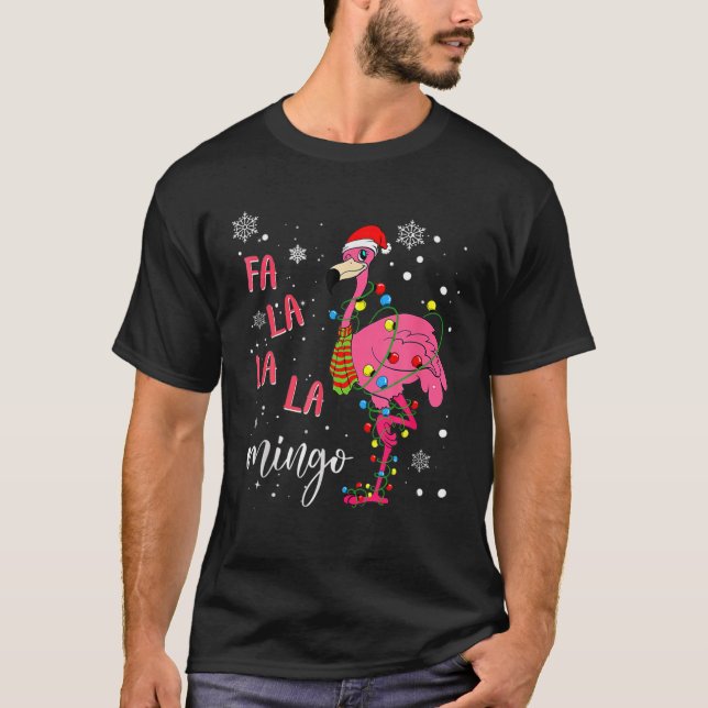 T-shirt Fa La Mingo Santa Hat Noël (Devant)