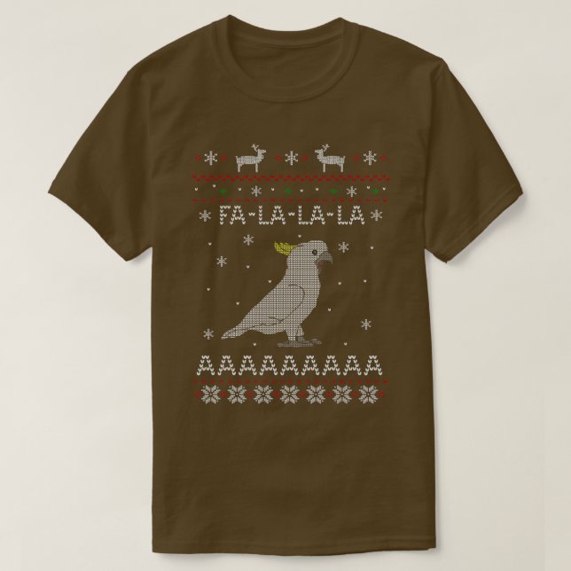 T-shirt FA LA Ugly Christmas Sulphur Cockatoo (Design devant)