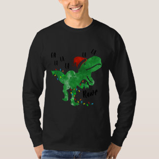 T-shirt Fa Ra Rawr Dinosaur Drôle TRex Noël