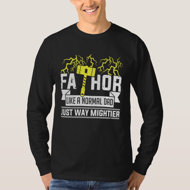T-shirt Fa Thor  fathers day fathers day   dad father (Devant)
