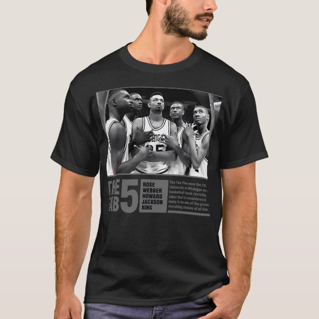 T-shirt Fab 5 Bw Retro (Devant)