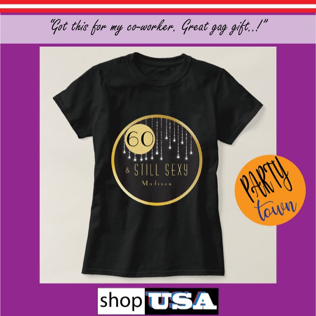 T-shirt Fab 60e anniversaire Cool Fun Black (Créateur téléchargé)