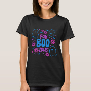 T-shirt Fab BOO Lous Fantômes Chauves-souris Étoiles Hallo