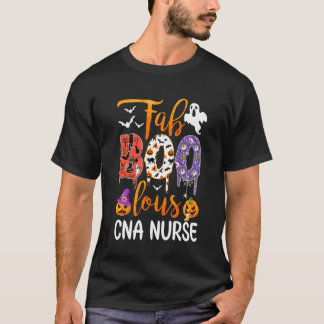 T-shirt Fab Boo Lous Infirmière CNA Boo Fantôme Citrouille